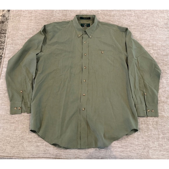 VTG Orvis Button Down‎ Shirt Long Sleeve Gingham Check Outdoor Casual Large - Picture 1 of 11